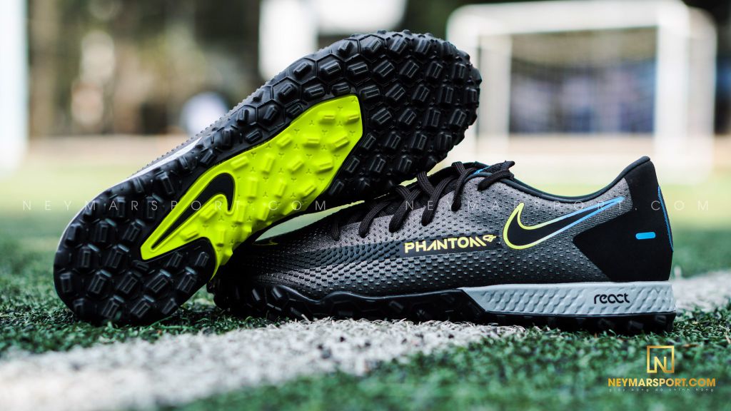 Nike Phantom GT Pro TF Black x Prism - Black/Cyber Yellow/Lite Photo Blue