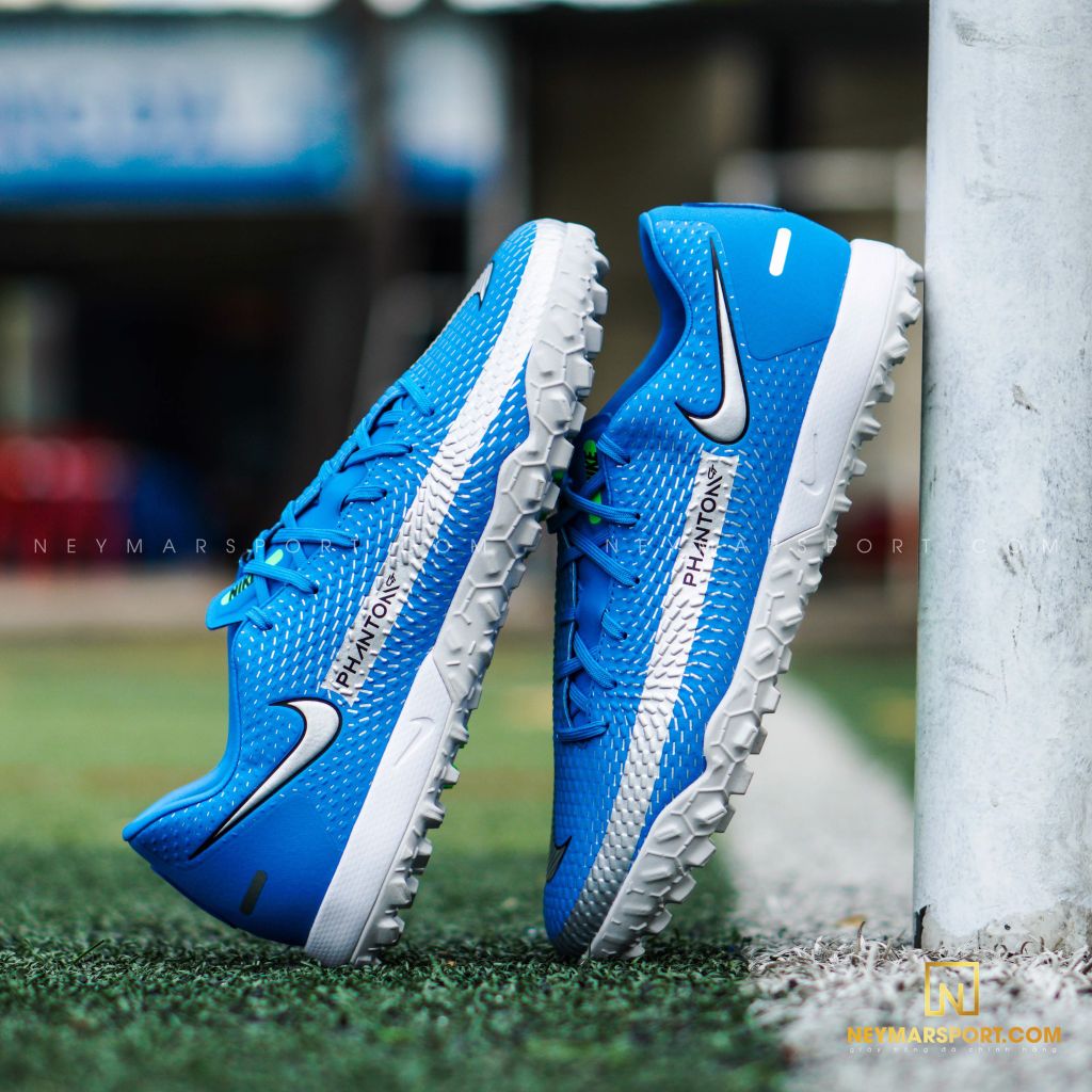 Nike Phantom GT Academy TF Spectrum - Photo Blue/Metallic Silver/Rage Green