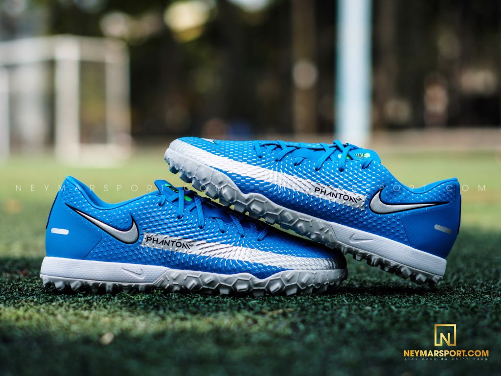 Nike Phantom GT Academy TF Spectrum - Photo Blue/Metallic Silver/Rage Green