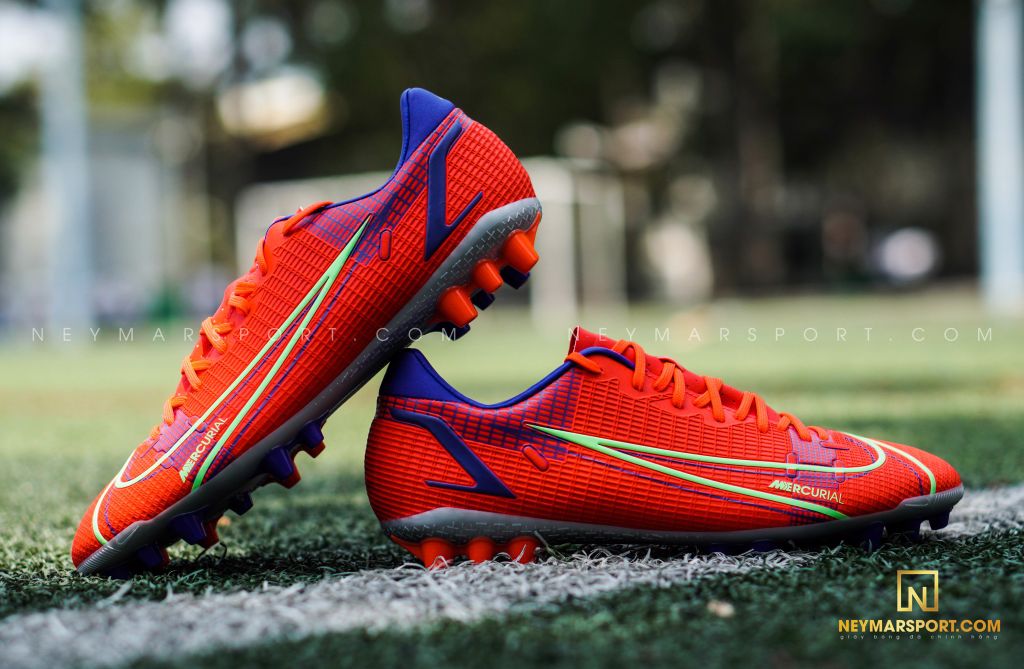 Nike Mercurial Vapor 14 Academy AG Spectrum - Bright Crimson/Metallic Silver