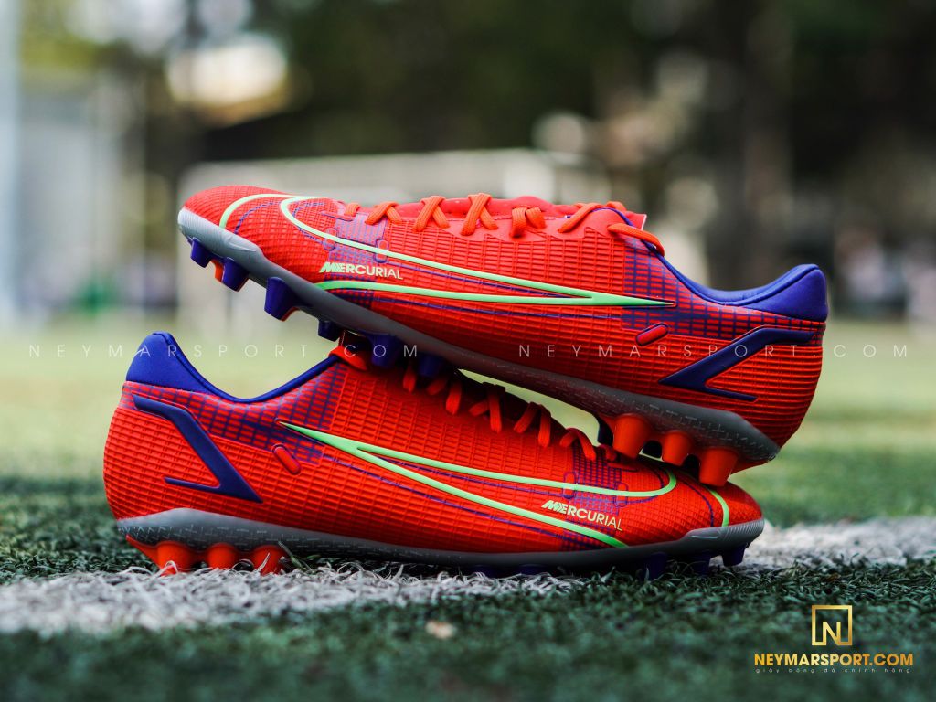 Nike Mercurial Vapor 14 Academy AG Spectrum - Bright Crimson/Metallic Silver