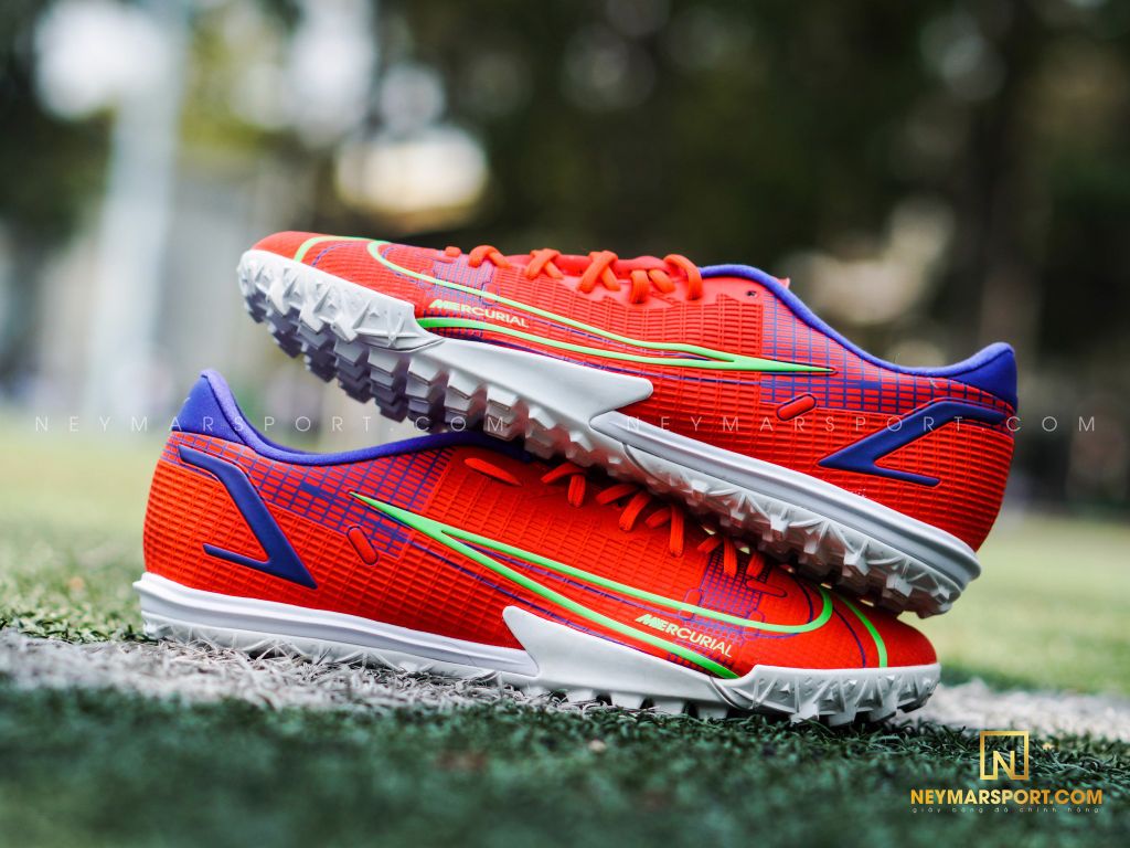Nike Mercurial Vapor 14 Academy TF Spectrum - Bright Crimson/Metallic Silver