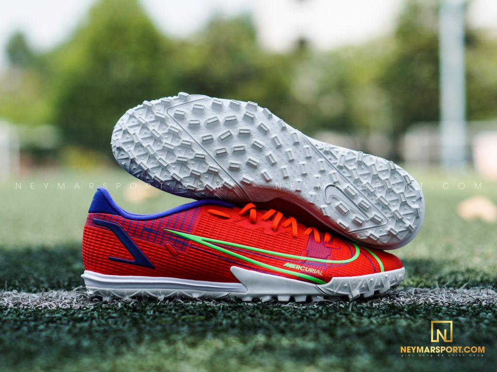 Nike Mercurial Vapor 14 Academy TF Spectrum - Bright Crimson/Metallic Silver