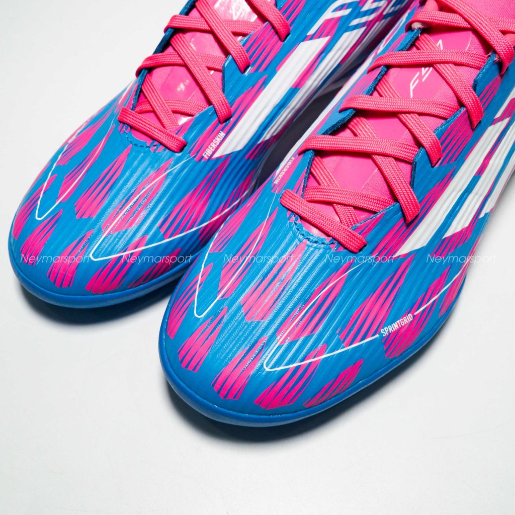 Giày đá bóng adidas F50 League TF Reemergence - Solar Blue/Footwear White/Solar Pink IF1336