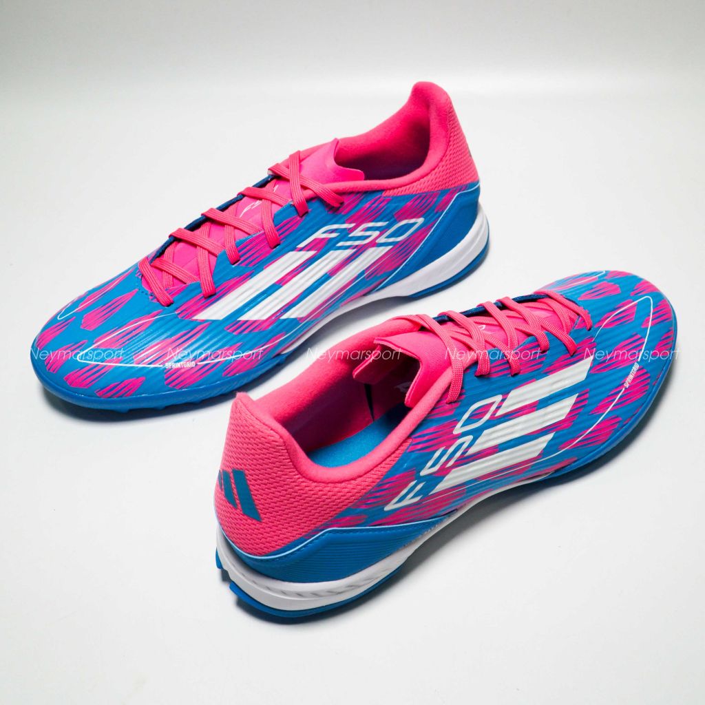 Giày đá bóng adidas F50 League TF Reemergence - Solar Blue/Footwear White/Solar Pink IF1336