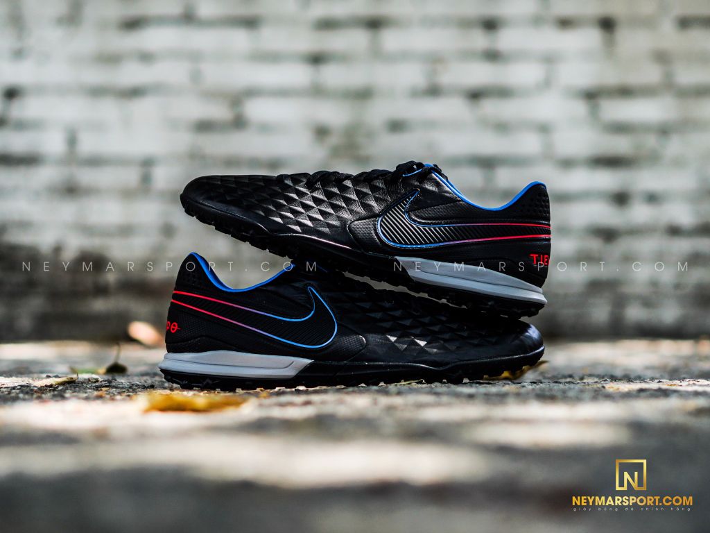 Nike Tiempo Legend 8 Pro TF Black x Prism - Black/Siren Red/Lite Photo Blue