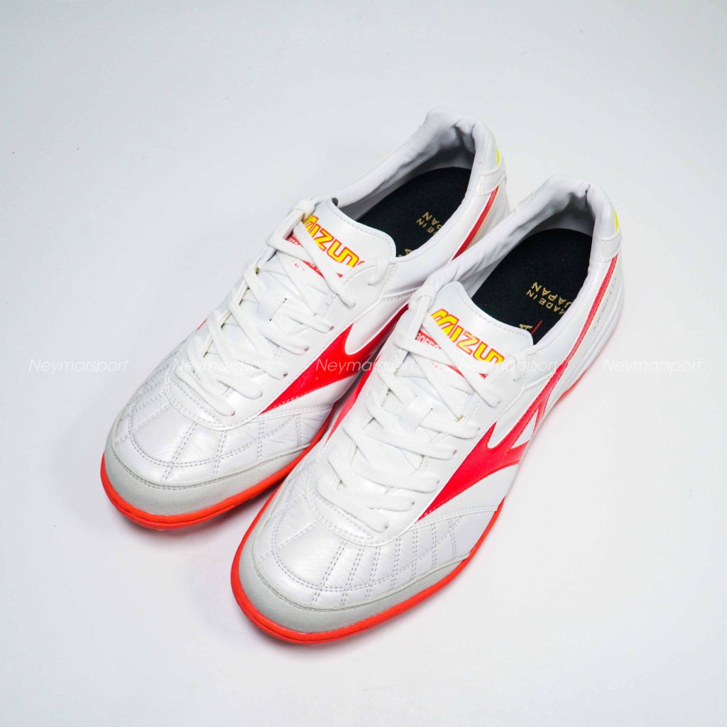 Mizuno Morelia Sala Made in Japan TF Release - White/Red/Yellow Limited Edition