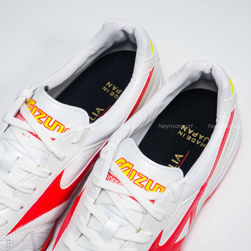 Mizuno Morelia Sala Made in Japan TF Release - White/Red/Yellow Limited Edition