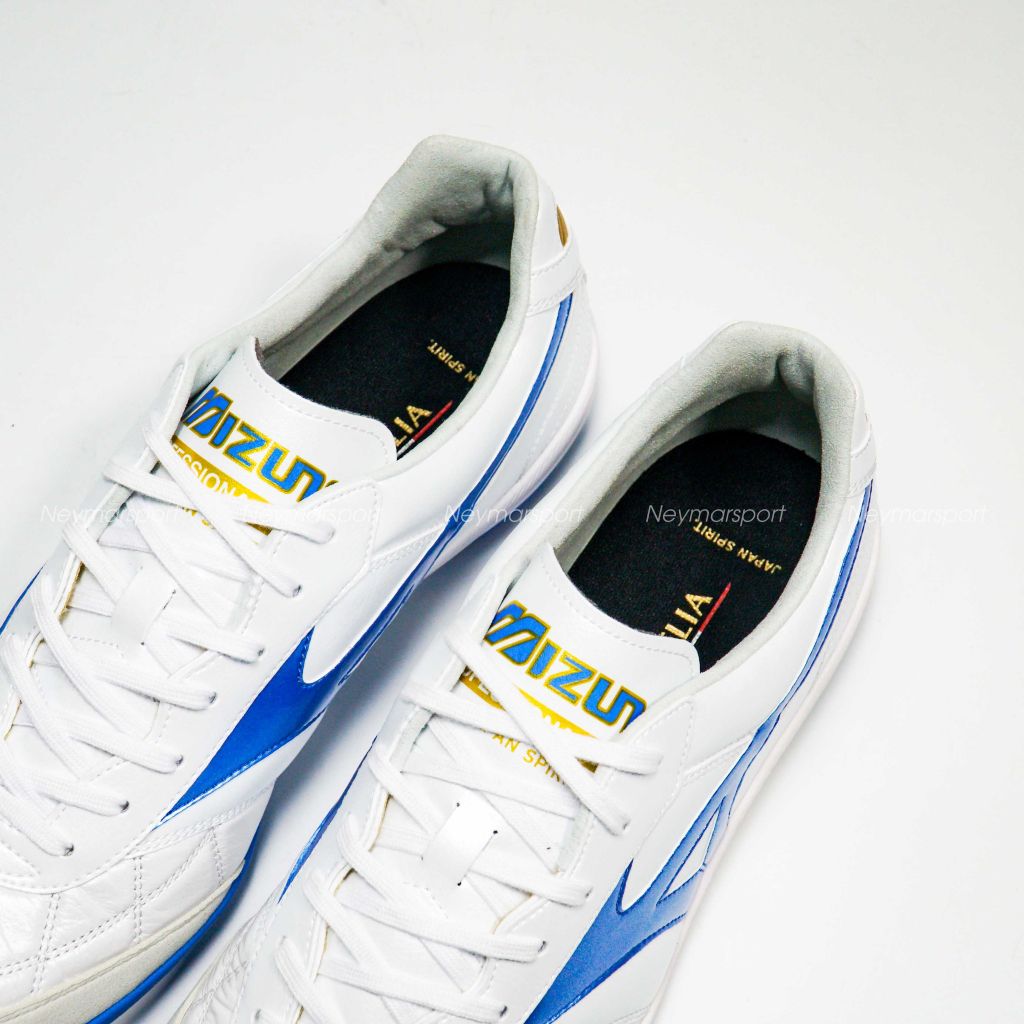 Giày đá bóng Mizuno Morelia Sala Made in Japan TF Mugen - White/Laser Blue Limited Edition Q1GB241125