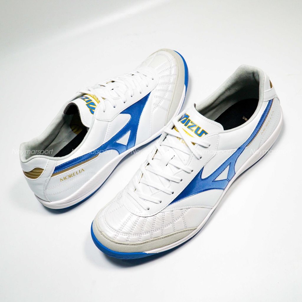 Giày đá bóng Mizuno Morelia Sala Made in Japan TF Mugen - White/Laser Blue Limited Edition Q1GB241125