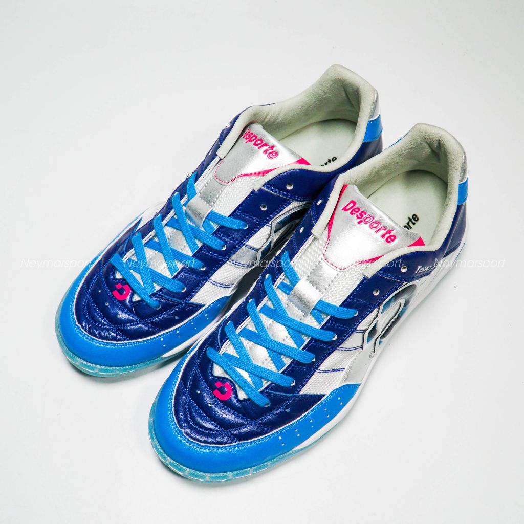 Giày đá bóng Desporte Tessa Light TF Pro II Limited Edition - Silver/Blue DS-2042