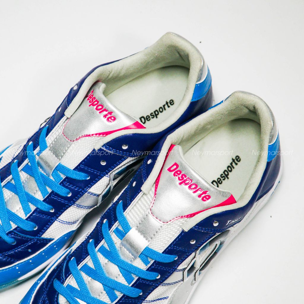 Giày đá bóng Desporte Tessa Light TF Pro II Limited Edition - Silver/Blue DS-2042