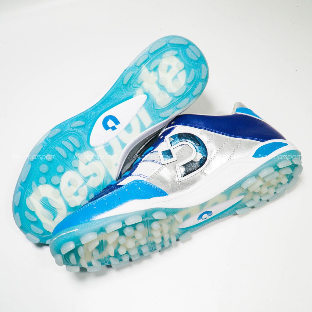 Giày đá bóng Desporte Tessa Light TF Pro II Limited Edition - Silver/Blue DS-2042