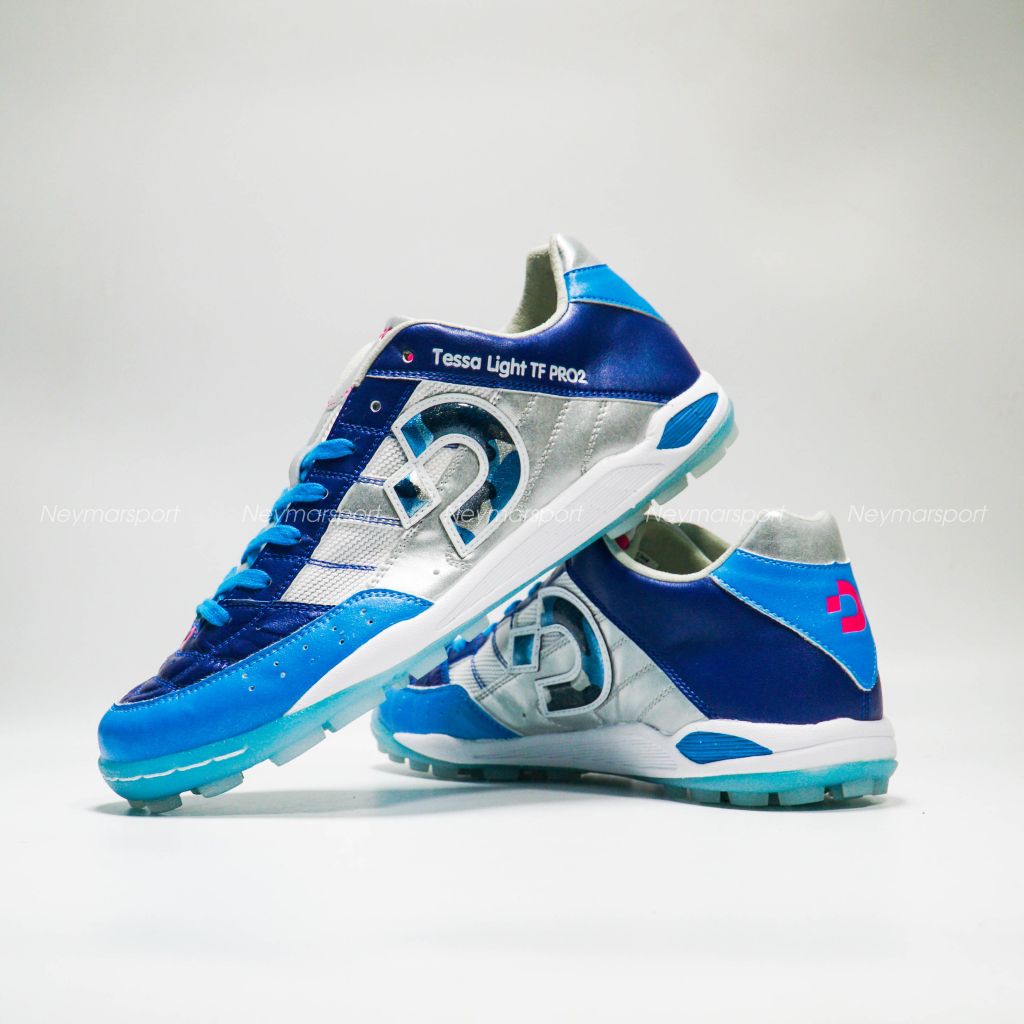 Giày đá bóng Desporte Tessa Light TF Pro II Limited Edition - Silver/Blue DS-2042