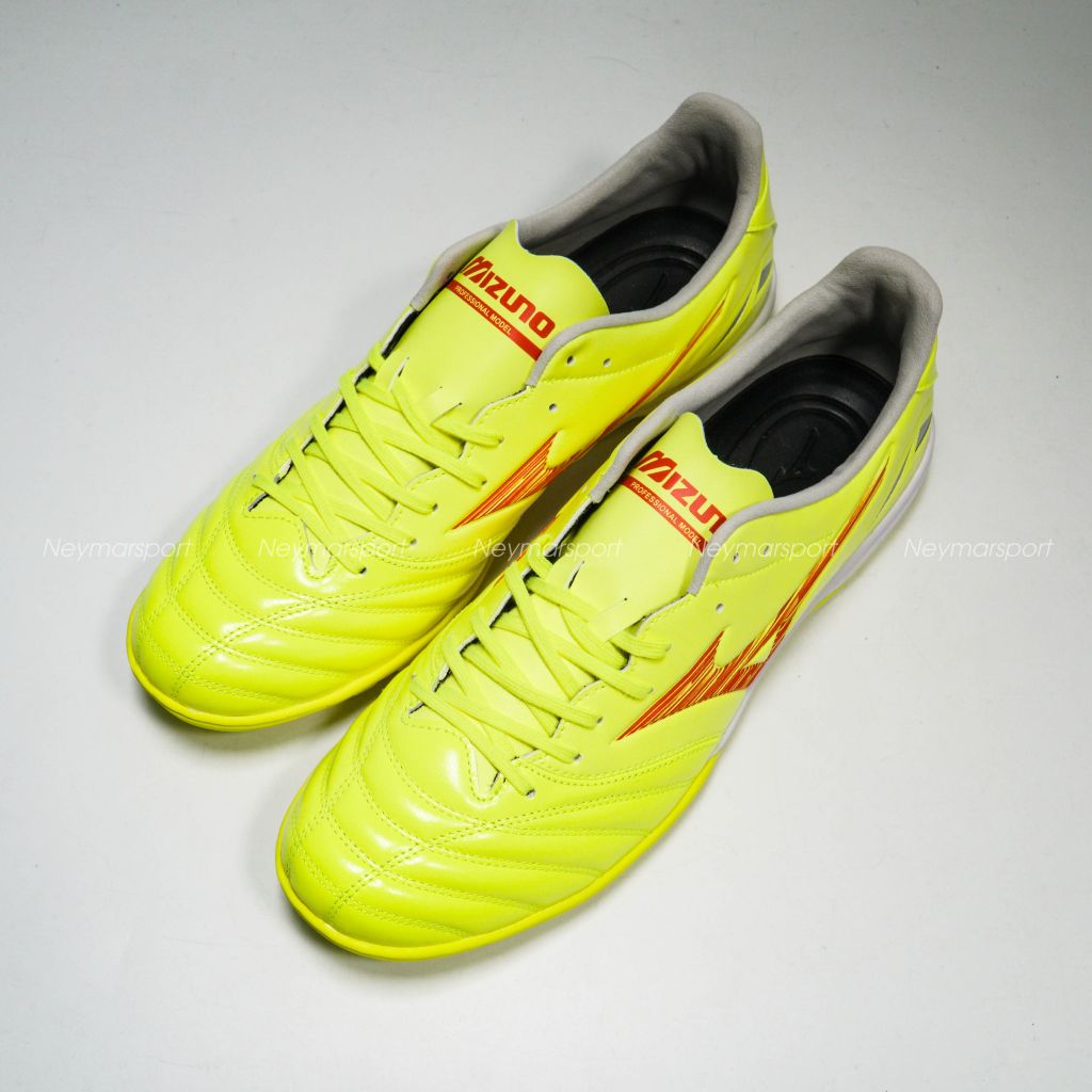 Giày đá bóng Mizuno Morelia Neo IV Pro TF Dyna - Safety Yellow/Fiery Coral P1GD243445