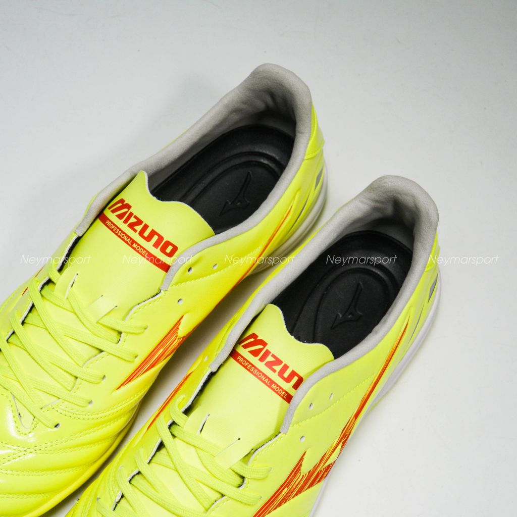 Giày đá bóng Mizuno Morelia Neo IV Pro TF Dyna - Safety Yellow/Fiery Coral P1GD243445
