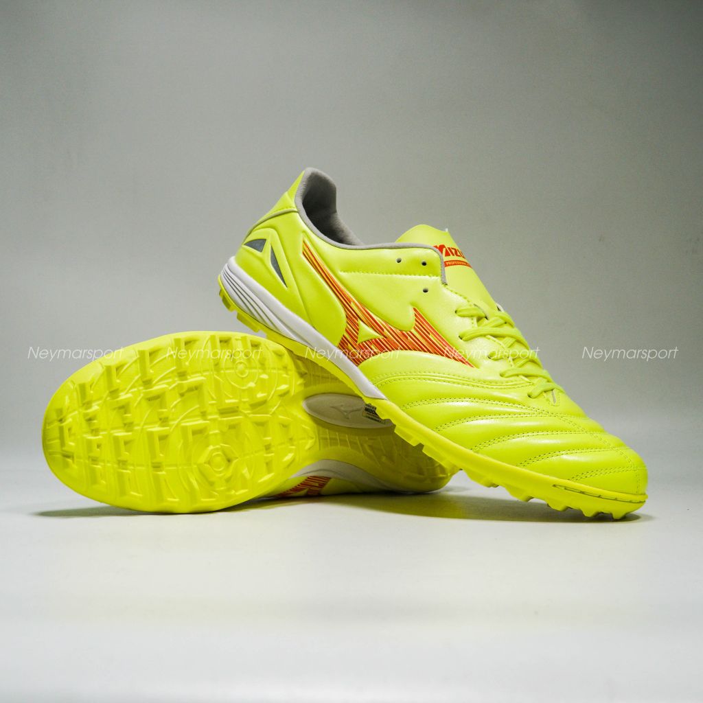 Giày đá bóng Mizuno Morelia Neo IV Pro TF Dyna - Safety Yellow/Fiery Coral P1GD243445