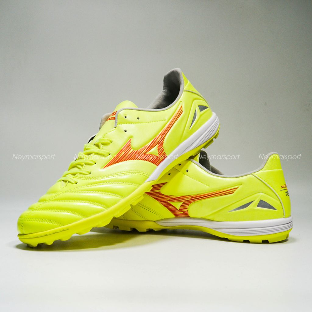 Giày đá bóng Mizuno Morelia Neo IV Pro TF Dyna - Safety Yellow/Fiery Coral P1GD243445