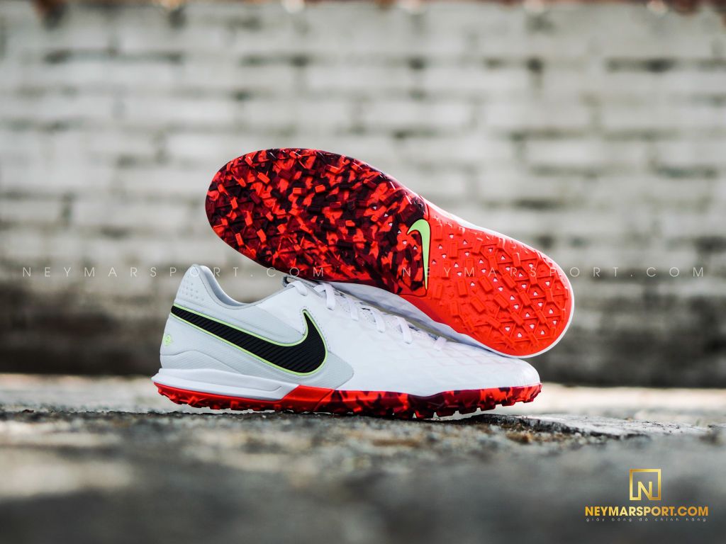 Nike Tiempo Legend 8 Pro TF Platinum - White/Black/Grey Fog/Bright Crimson
