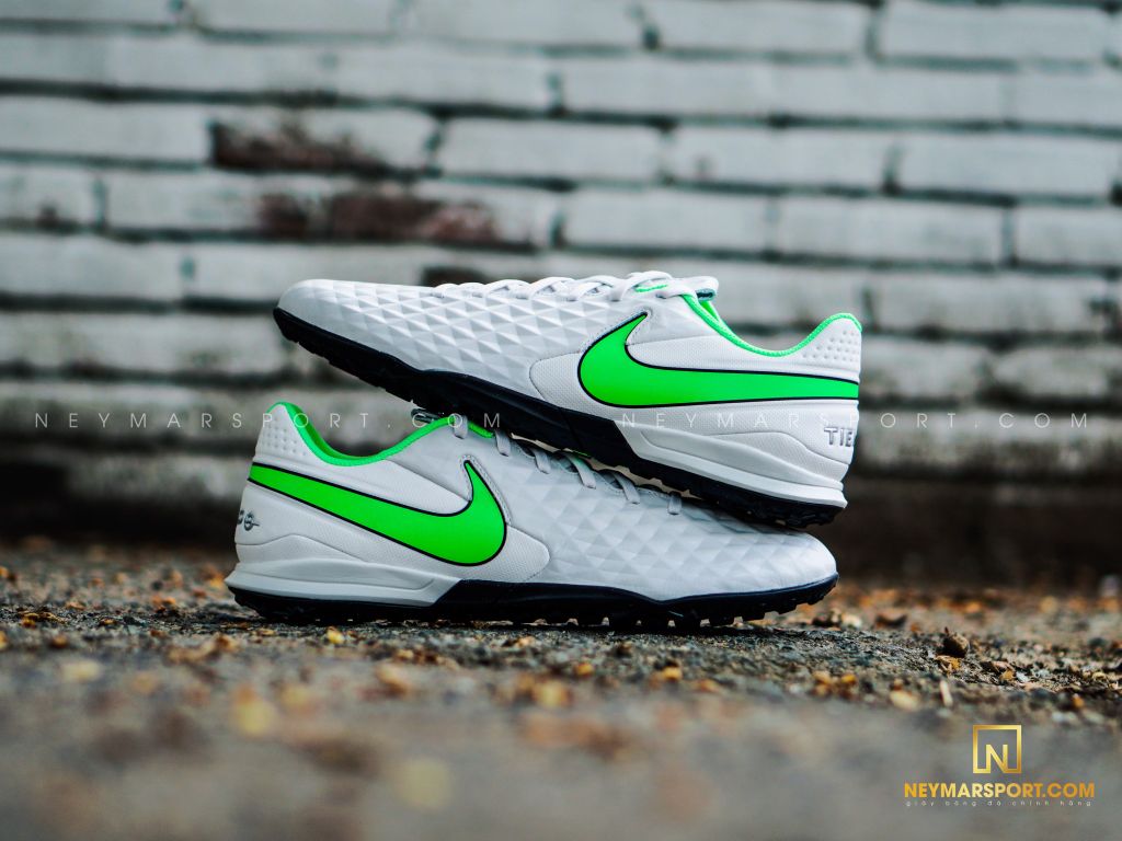 Nike Tiempo Legend 8 Academy TF Spectrum - Platinum Tint/Rage Green