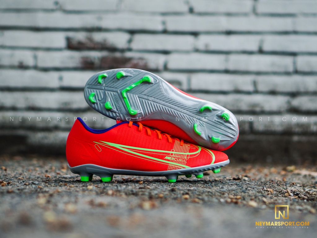 Nike Mercurial Vapor 14 Club MG Spectrum - Bright Crimson/Metallic Silver