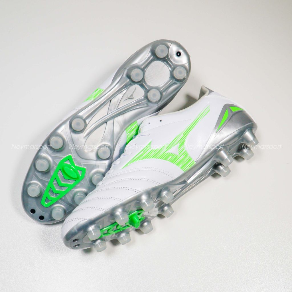 Giày đá bóng Mizuno Morelia Neo IV Pro AS FG Frontier Pack - White/Green P1GA253437