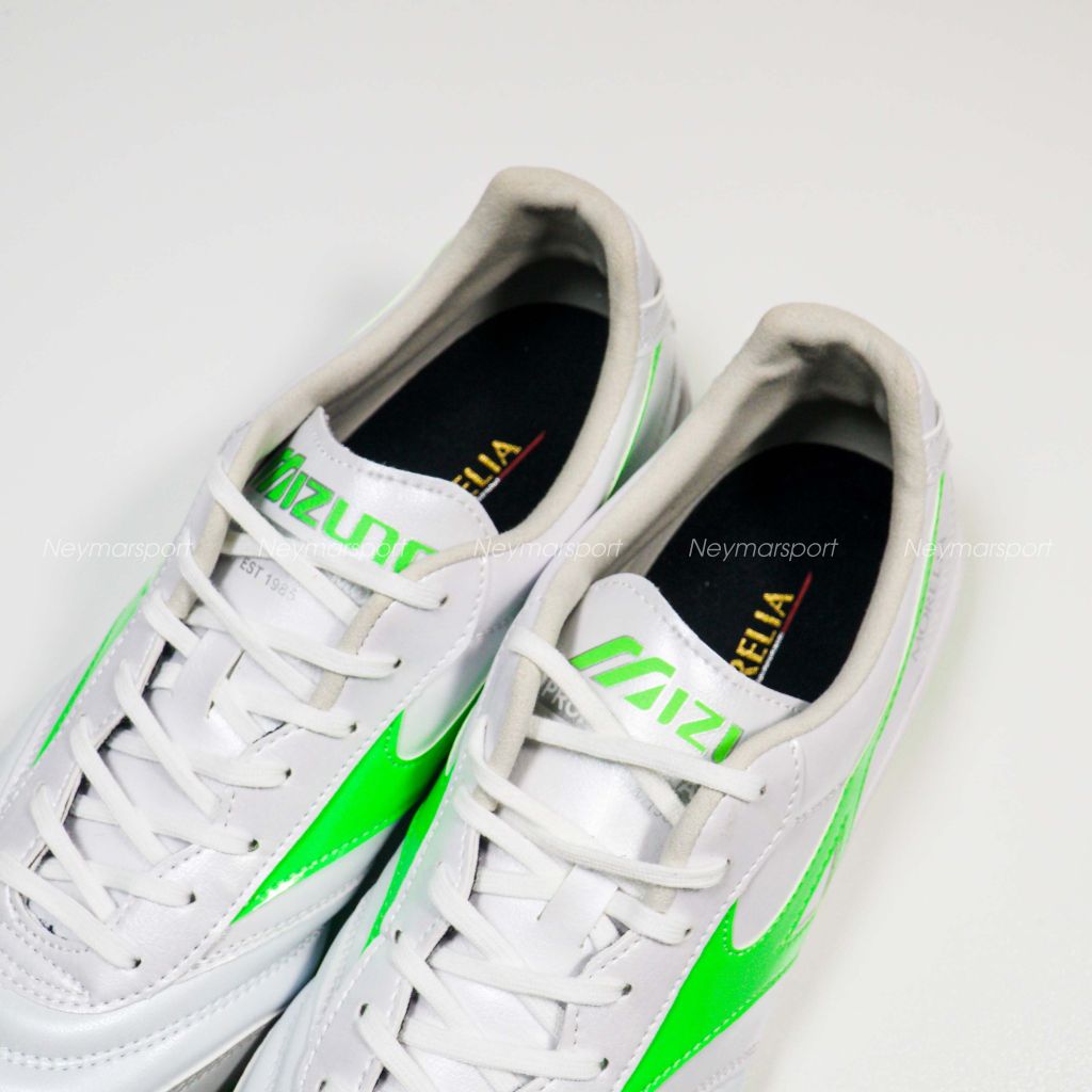 Giày đá bóng Mizuno Morelia Sala Pro AS TF Frontier Pack - White/Green Q1GB251337