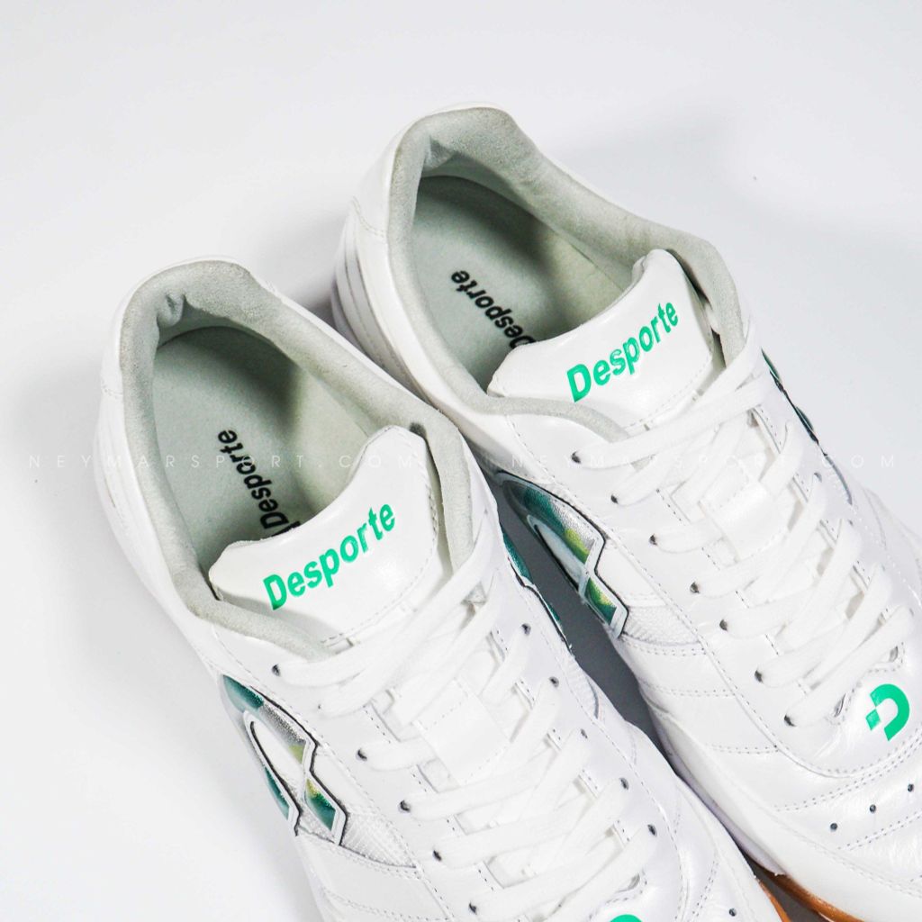 Giày đá banh Desporte Boa Vista KI PRO2 IC DS1933 - White/Green Camo