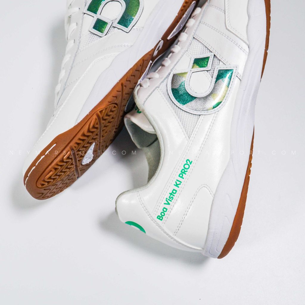 Giày đá banh Desporte Boa Vista KI PRO2 IC DS1933 - White/Green Camo