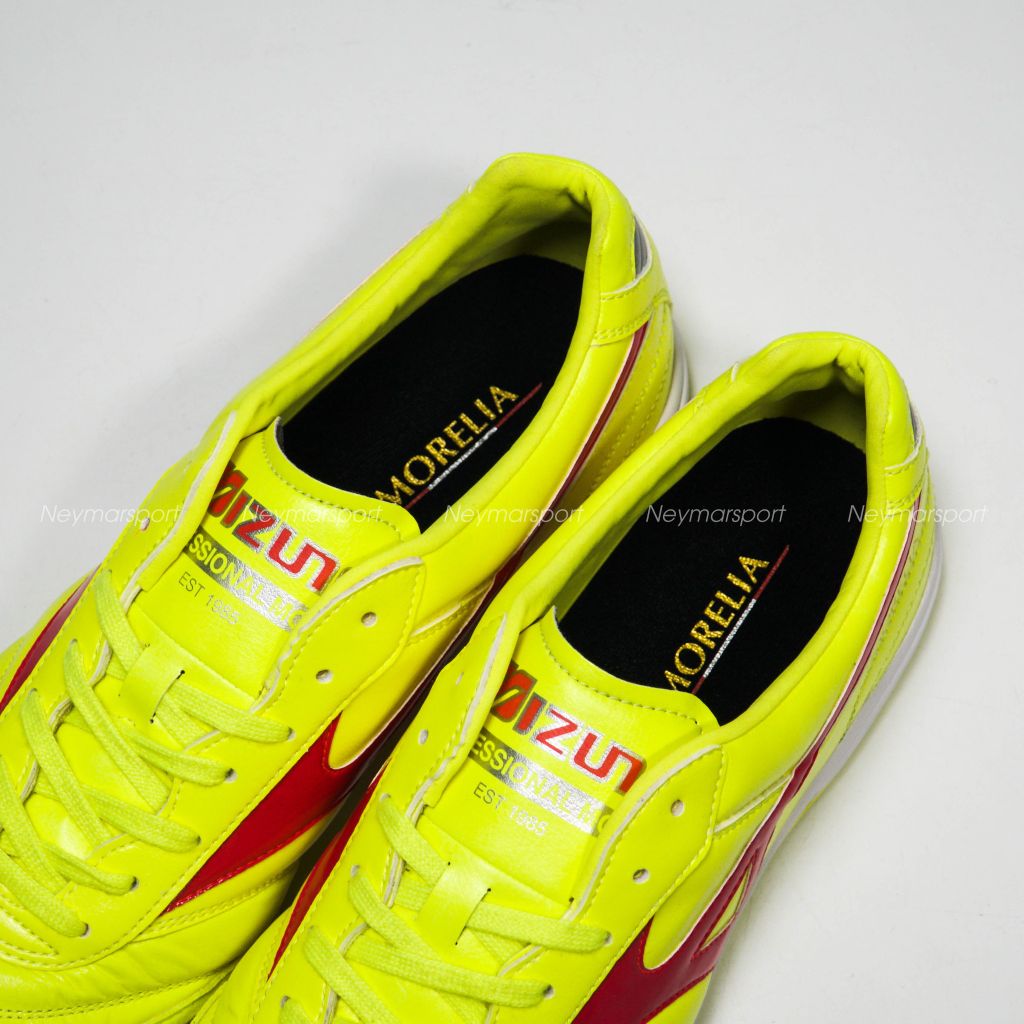 Giày đá bóng Mizuno Morelia Sala Elite TF Dyna - Safety Yellow/Fiery Coral Q1GB240145