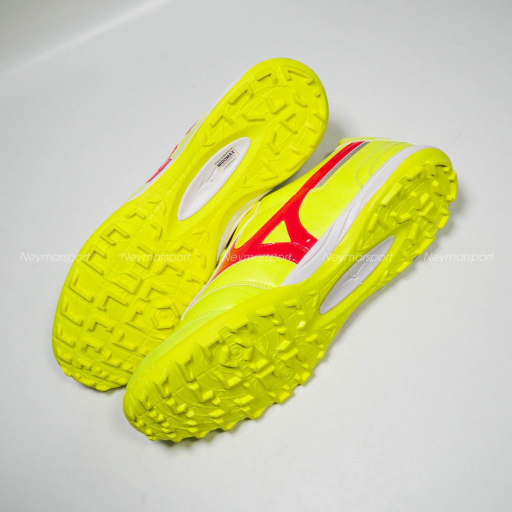 Giày đá bóng Mizuno Morelia Sala Elite TF Dyna - Safety Yellow/Fiery Coral Q1GB240145