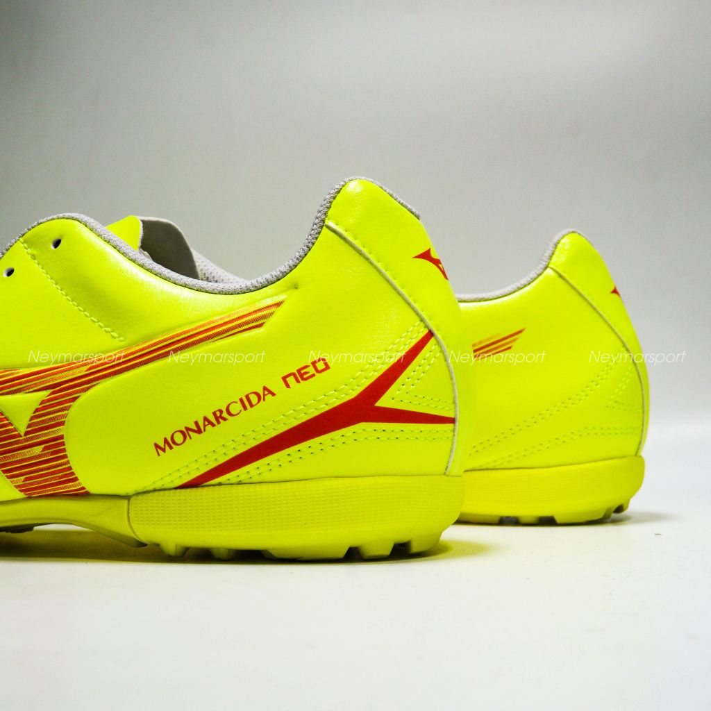 Giày đá bóng Mizuno Monarcida Neo III Select AS TF Dyna - Safety Yellow/Fiery Coral P1GD242545