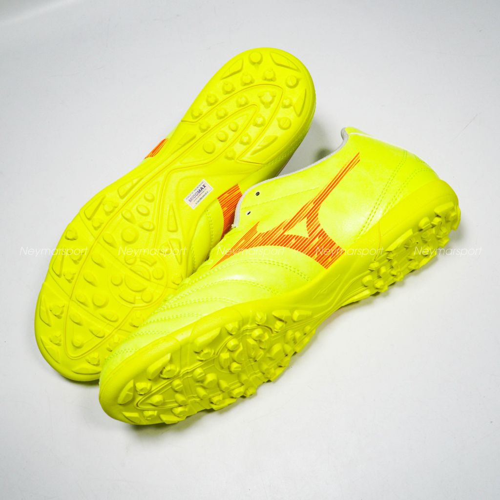Giày đá bóng Mizuno Monarcida Neo III Select AS TF Dyna - Safety Yellow/Fiery Coral P1GD242545