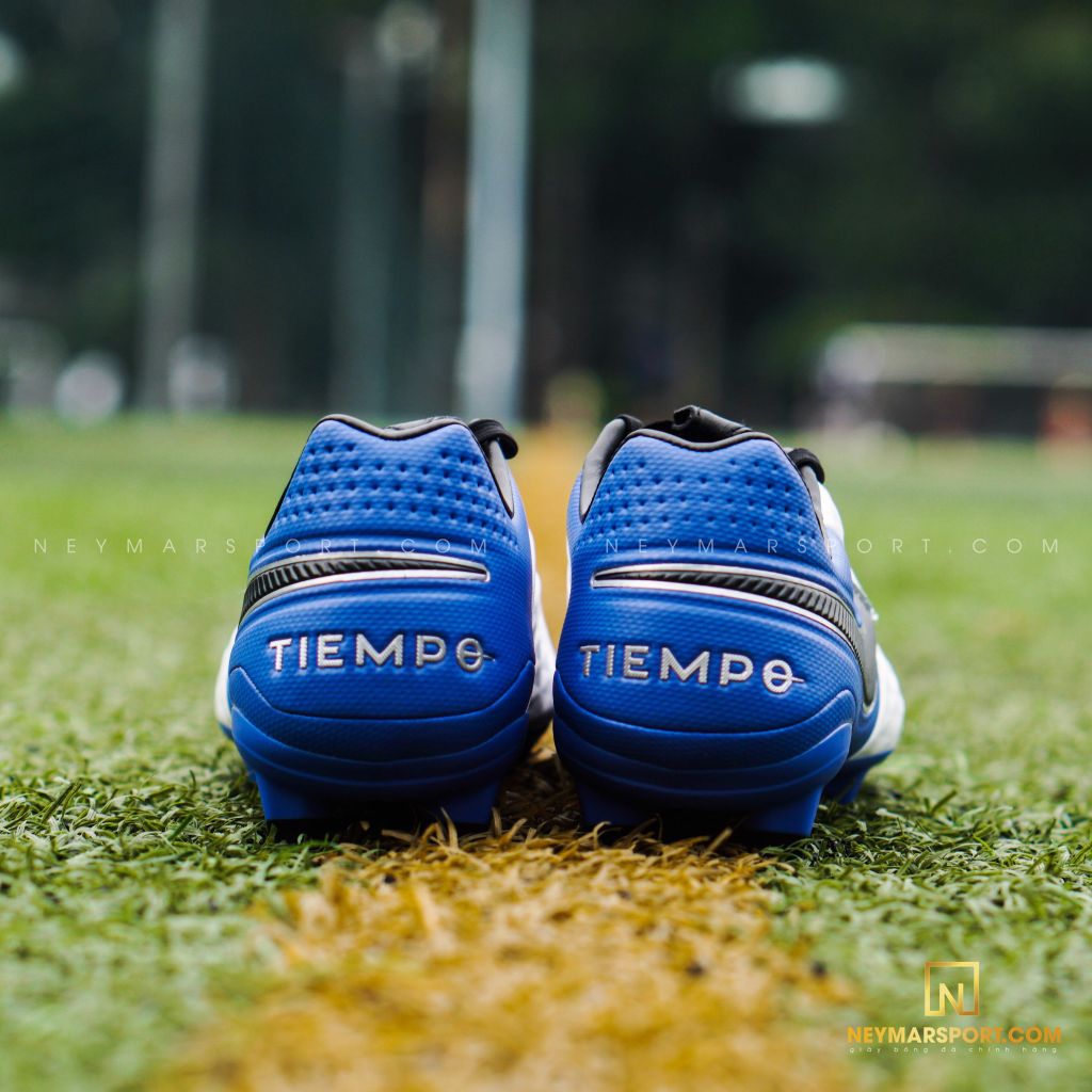 Nike Tiempo Legend 8 Pro FG Daybreak - White/Black/Hyper Royal/Metallic Silver
