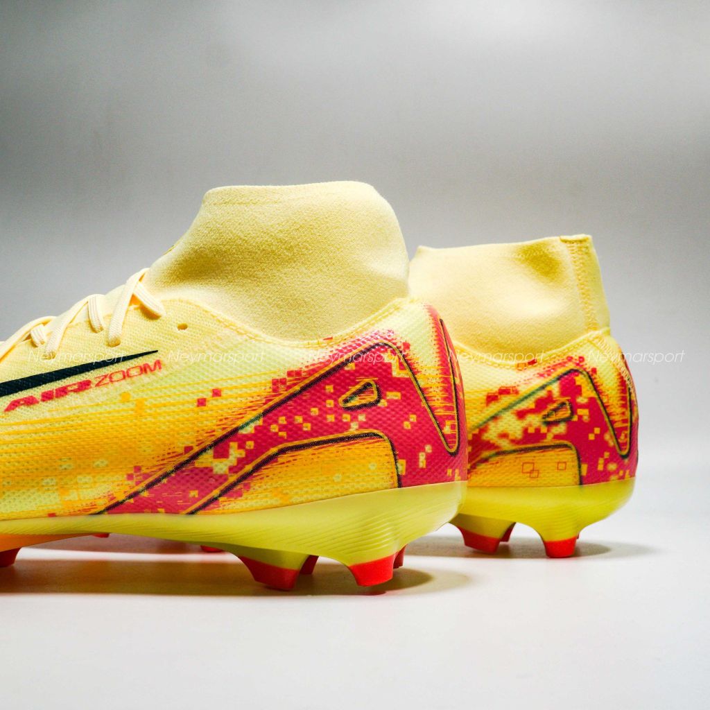 Giày đá bóng Nike Air Zoom Mercurial Superfly 10 Academy MG Mbappé Personal Edition - Laser Orange/Armory Navy FQ8293-800