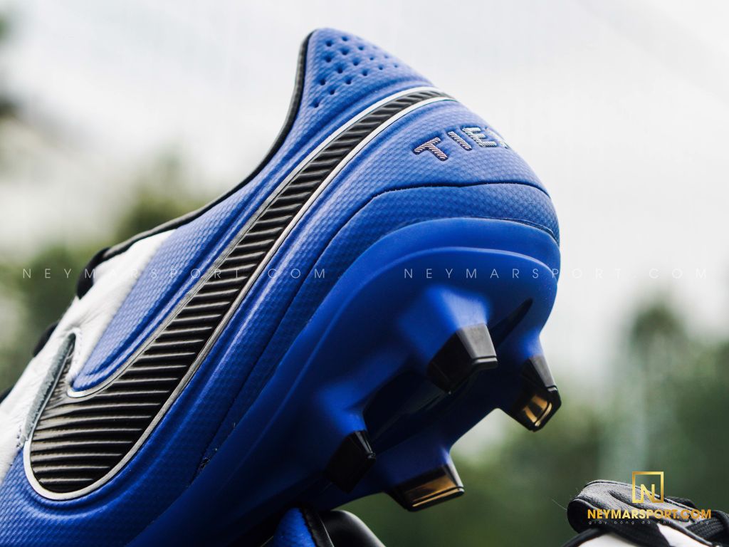 Nike Tiempo Legend 8 Pro FG Daybreak - White/Black/Hyper Royal/Metallic Silver