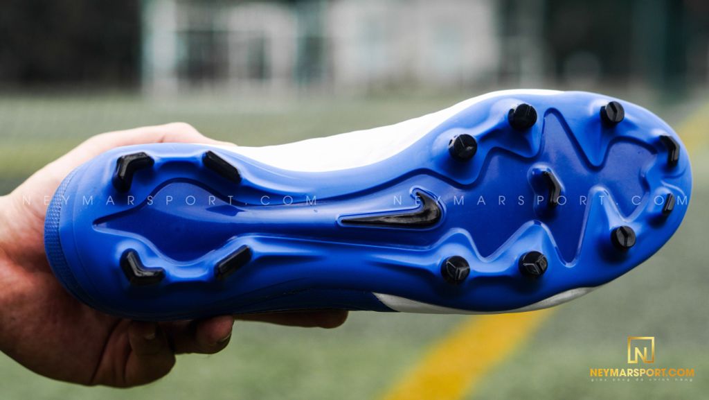Nike Tiempo Legend 8 Pro FG Daybreak - White/Black/Hyper Royal/Metallic Silver
