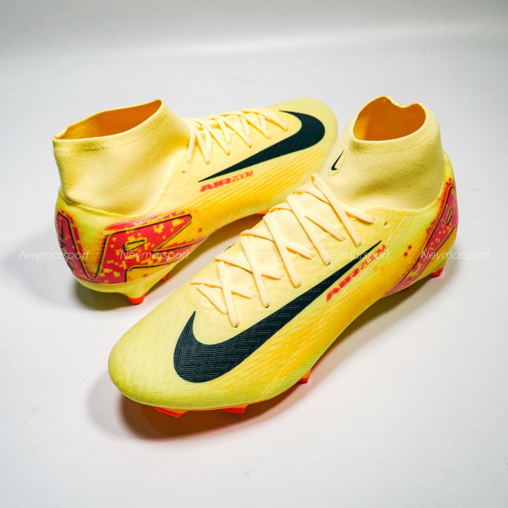 Giày đá bóng Nike Air Zoom Mercurial Superfly 10 Academy MG Mbappé Personal Edition - Laser Orange/Armory Navy FQ8293-800