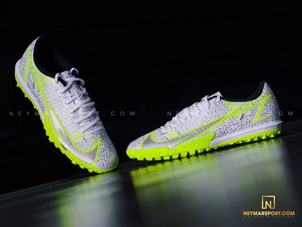 Nike Mercurial Vapor 14 Academy TF Silver Safari - White/Black/Metallic Silver/Volt