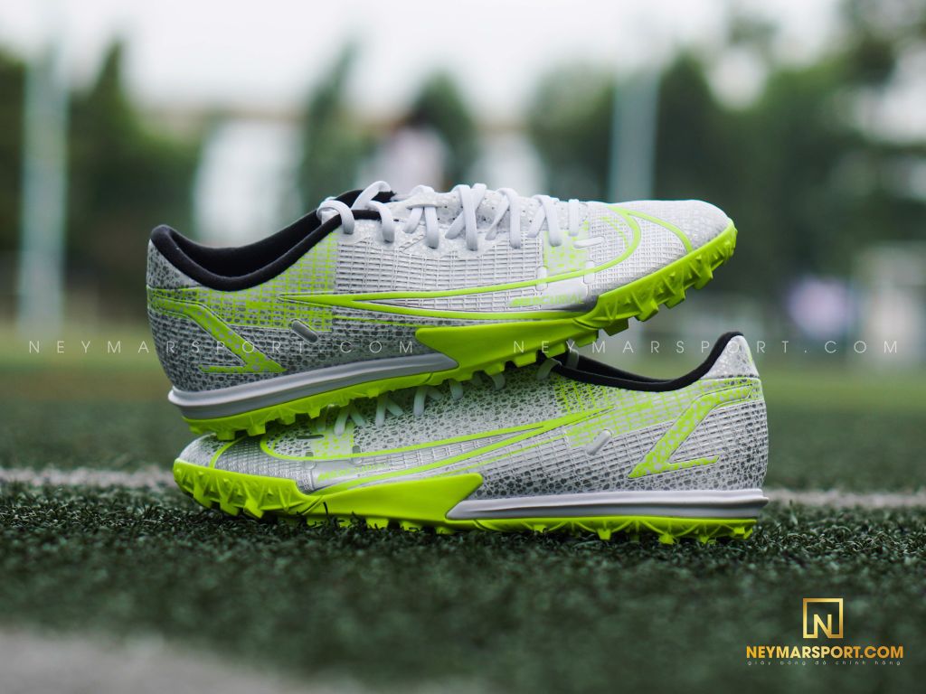 Nike Mercurial Vapor 14 Academy TF Silver Safari - White/Black/Metallic Silver/Volt