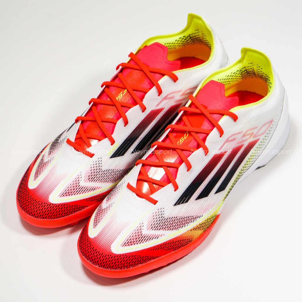 Giày đá bóng adidas F50 Pro TF Pure Victory - Footwear White/Core Black/Solar Yellow IE1220