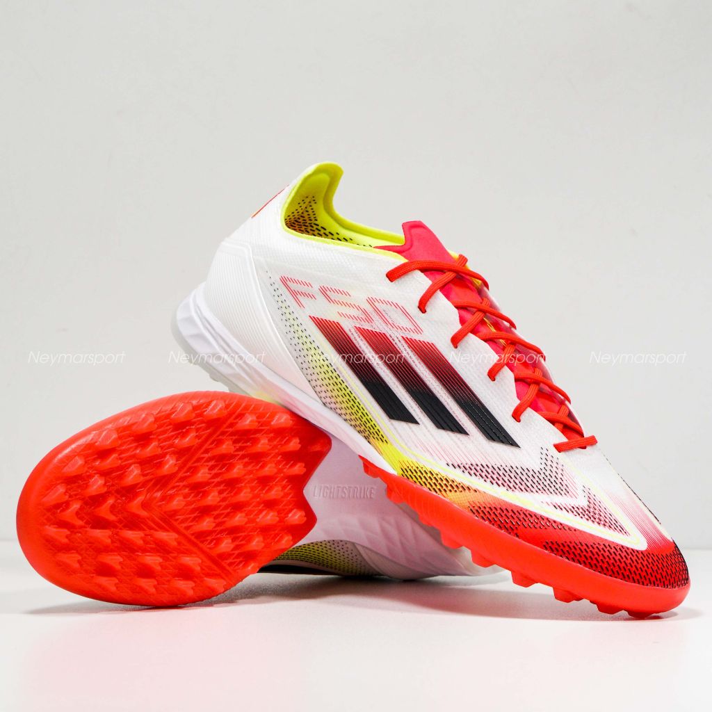 Giày đá bóng adidas F50 Pro TF Pure Victory - Footwear White/Core Black/Solar Yellow IE1220