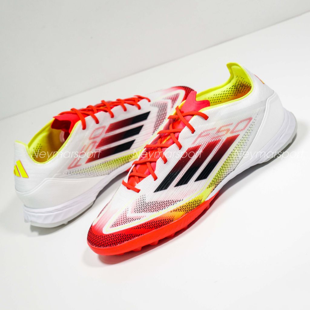 Giày đá bóng adidas F50 Pro TF Pure Victory - Footwear White/Core Black/Solar Yellow IE1220