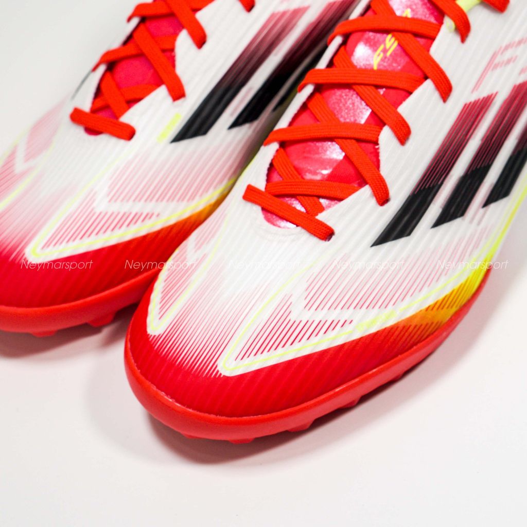 Giày đá bóng adidas F50 League TF Pure Victory - Footwear White/Core Black/Solar Yellow IE1231