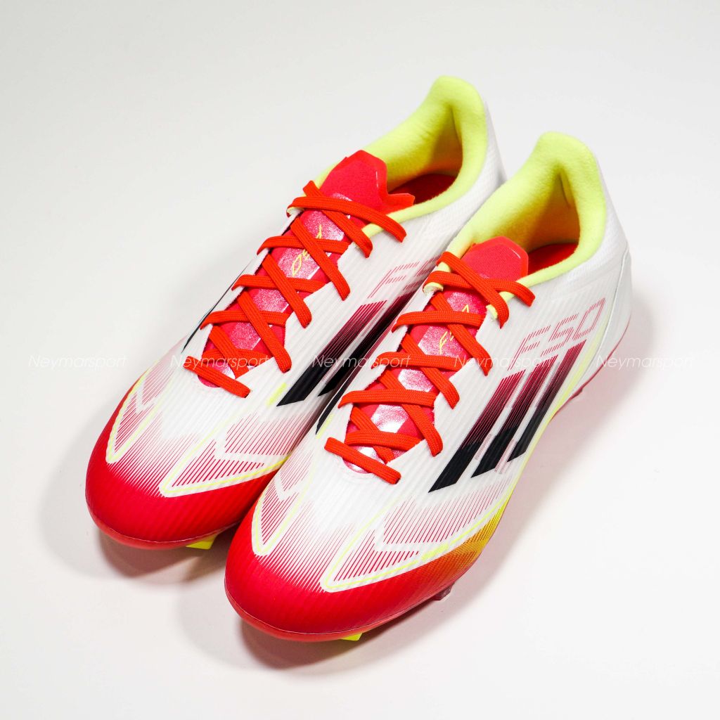 Giày đá bóng adidas F50 League FG Pure Victory - Footwear White/Core Black/Solar Yellow IE1289