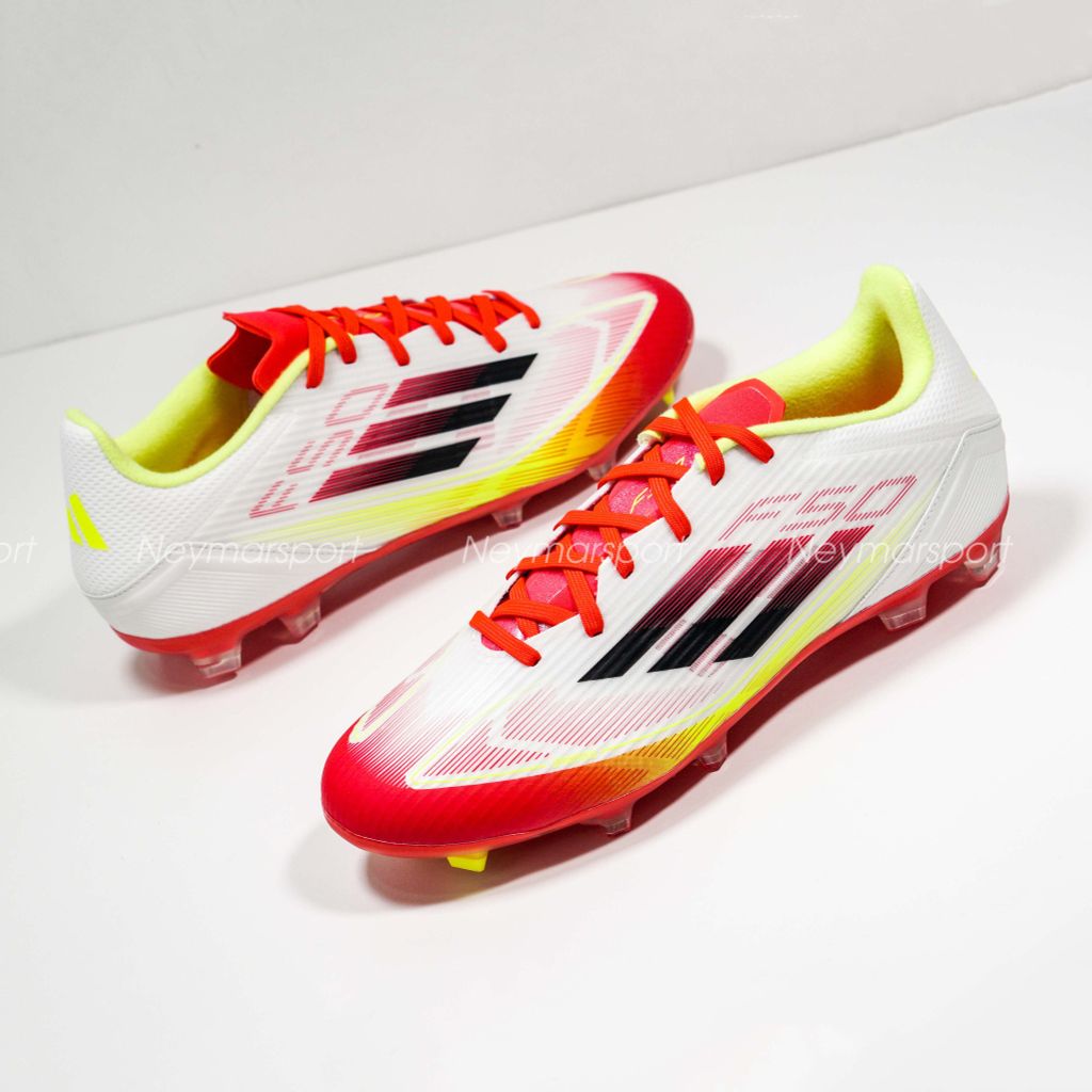 Giày đá bóng adidas F50 League FG Pure Victory - Footwear White/Core Black/Solar Yellow IE1289