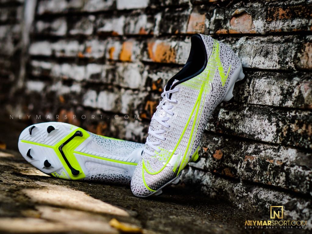 Nike Mercurial Vapor 14 Academy MG Silver Safari - White/Black/Metallic Silver/Volt