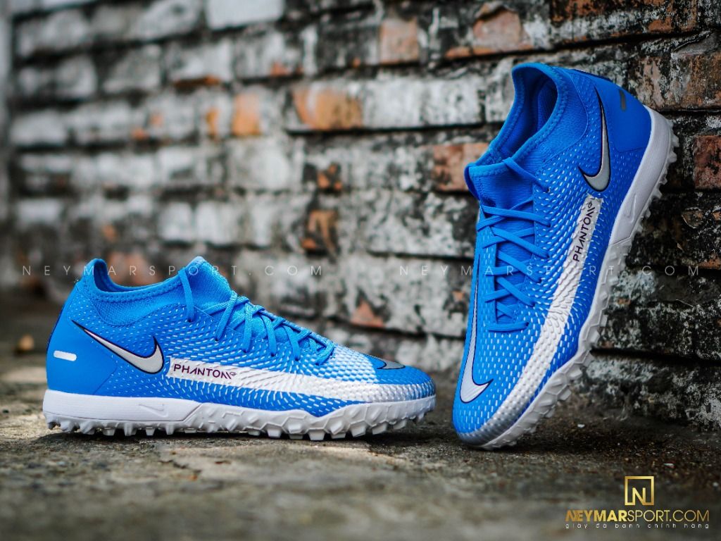 Nike Phantom GT Academy DF TF Spectrum - Photo Blue/Metallic Silver/Rage Green