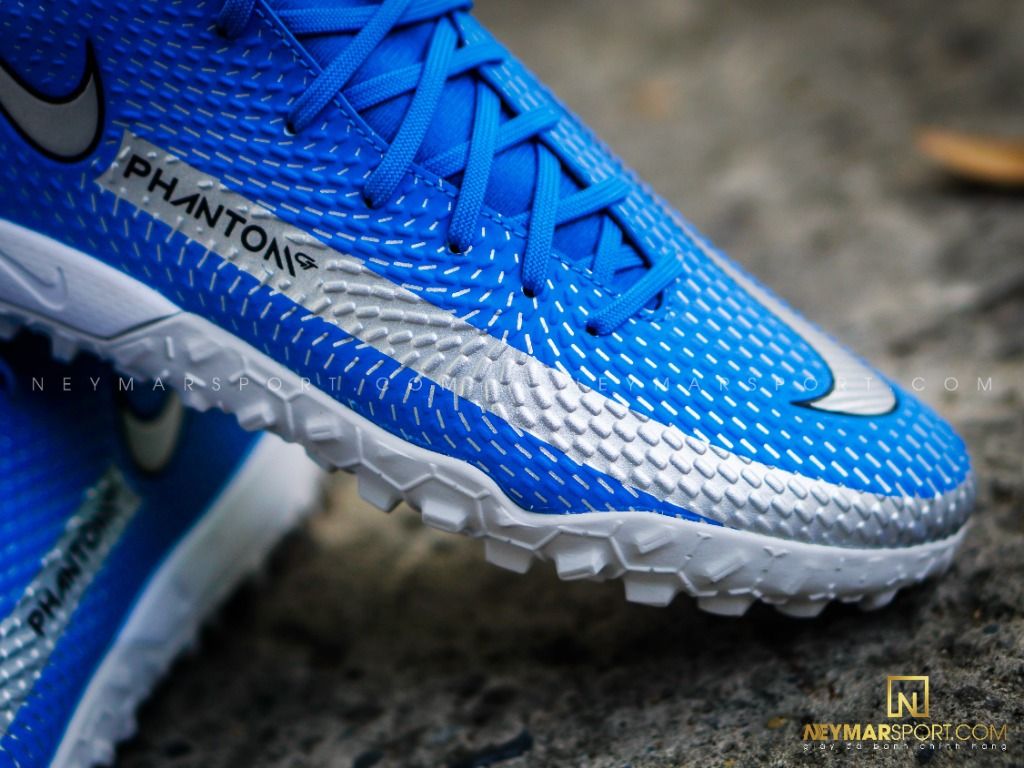 Nike Phantom GT Academy DF TF Spectrum - Photo Blue/Metallic Silver/Rage Green