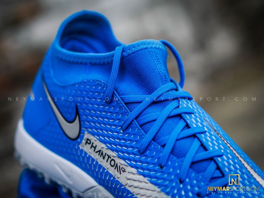Nike Phantom GT Academy DF TF Spectrum - Photo Blue/Metallic Silver/Rage Green